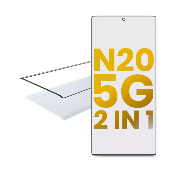 2 in 1 Front Glas mit OCA vormontiert für Samsung Galaxy Note 20 5G
