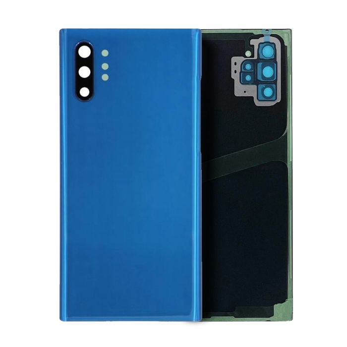 Rückglas mit Kameralinse für Galaxy Note 10 Plus/ 5G (Service Pack) (Aura Blue)