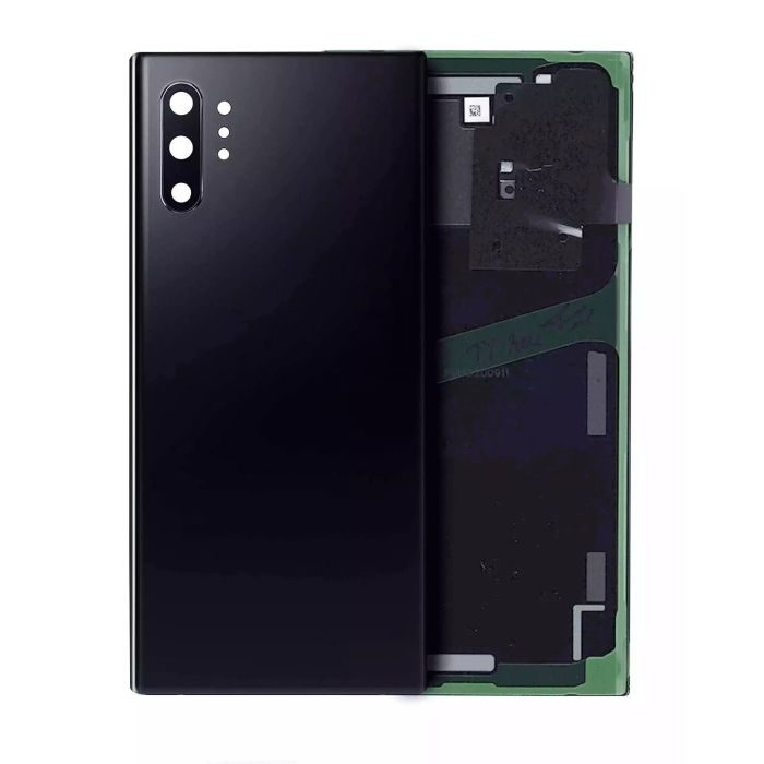 Rückglas mit Kameralinse für Galaxy Note 10 Plus/ 5G (Service Pack) (Aura Black)