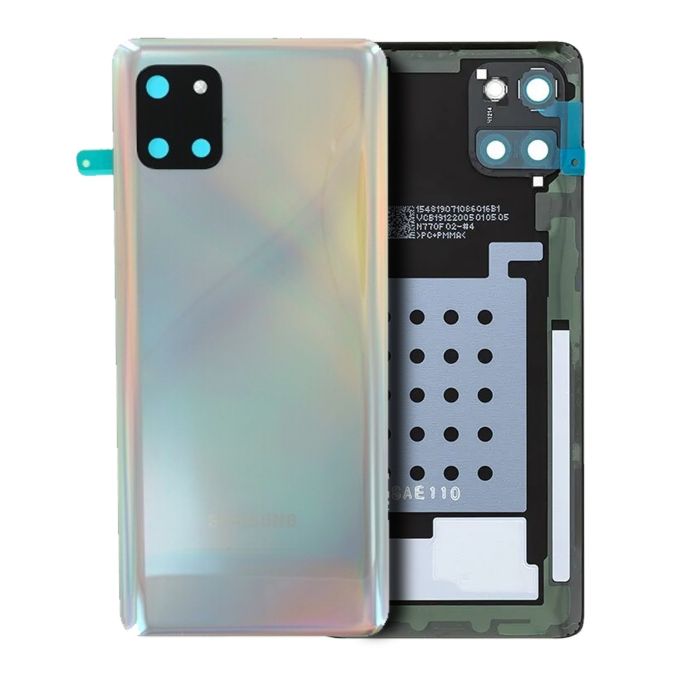 Rückglas mit Kameralinse für Galaxy Note 10 Lite (Service Pack) (Aura Glow)