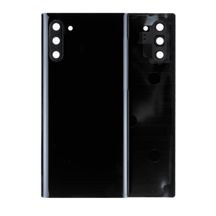Rückglas mit Kameralinse für Galaxy Note 10 (ohne Logo) (Aura Black)