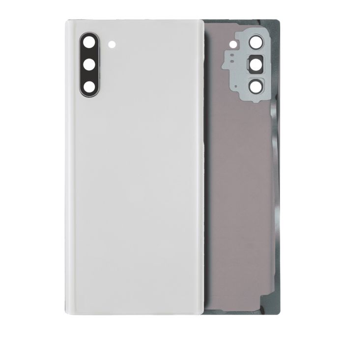 Rückglas mit Kameralinse für Galaxy Note 10 (ohne Logo) (Aura White)
