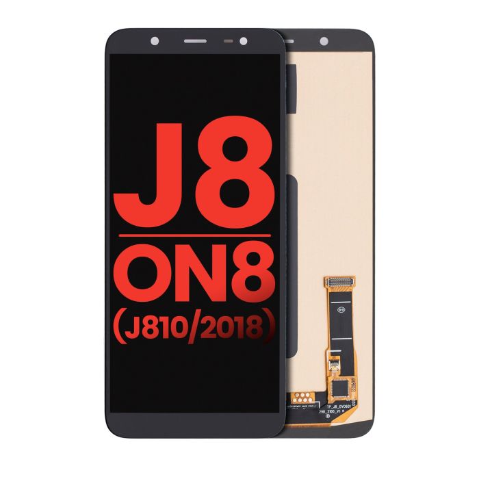 OLED Display ohne Rahmen für Galaxy J8/ On8 (J810/ 2018) (Schwarz)
