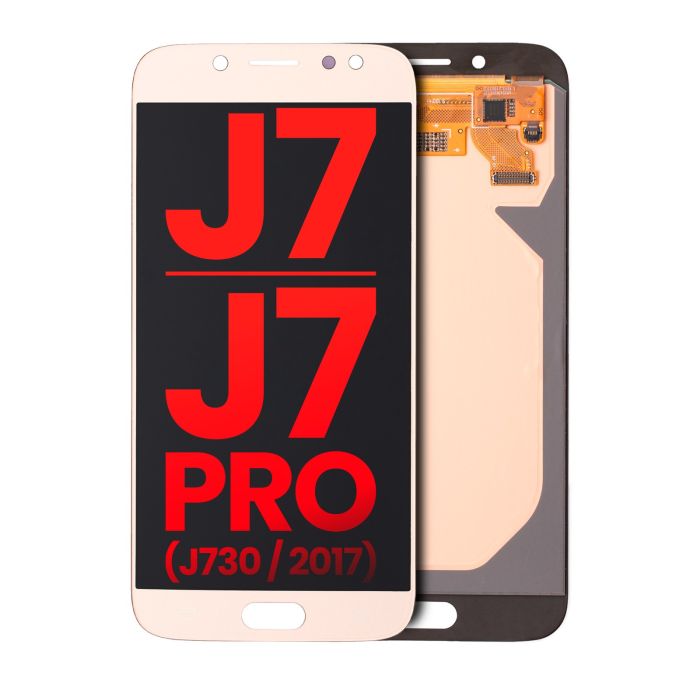 OLED Display ohne Rahmen für Galaxy J7/ J7 Pro (J730/ 2017) (Gold)