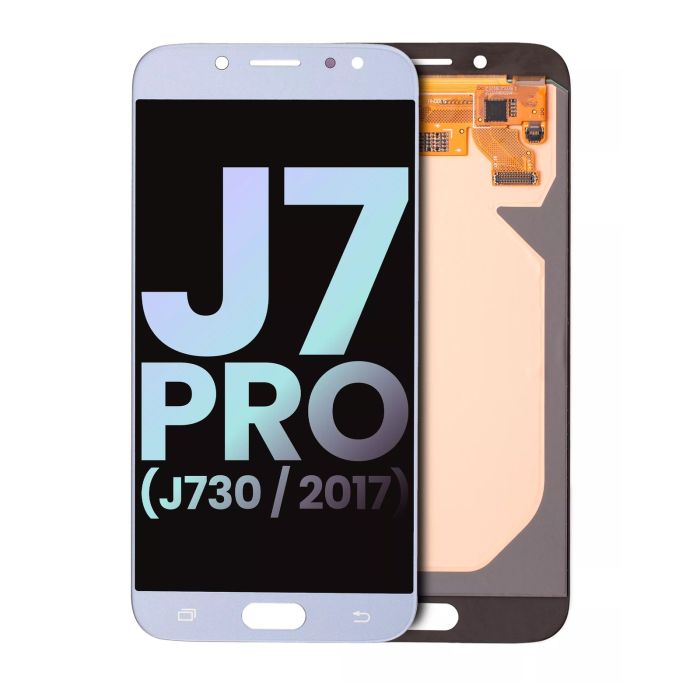 LCD Display ohne Rahmen für Galaxy J7 Pro (J730/ 2017) (Service Pack) (Silber)