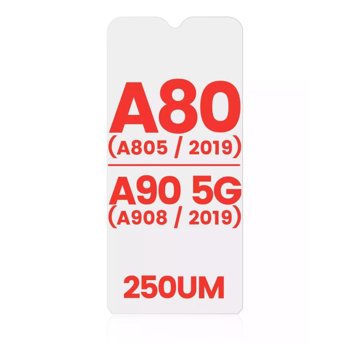 OCA für Samsung Galaxy A80 (A805/ 2019)/ A90 5G (A908/ 2019) (10er Pack) (250um)