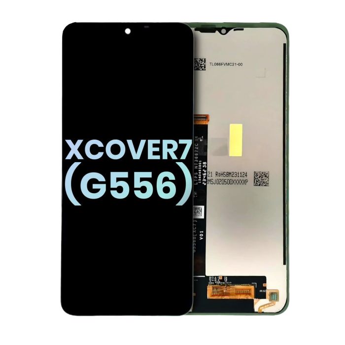 OLED Display ohne Rahmen für Galaxy Xcover7 5G (G556) (Service Pack) (Schwarz)
