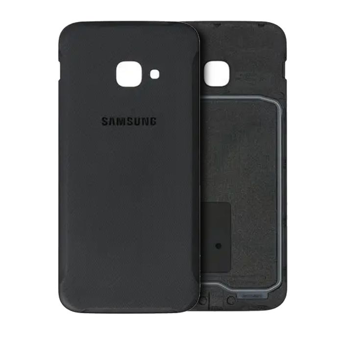 Rückglas mit Kameralinse für Samsung Galaxy Xcover 4S (Service Pack) (Schwarz)