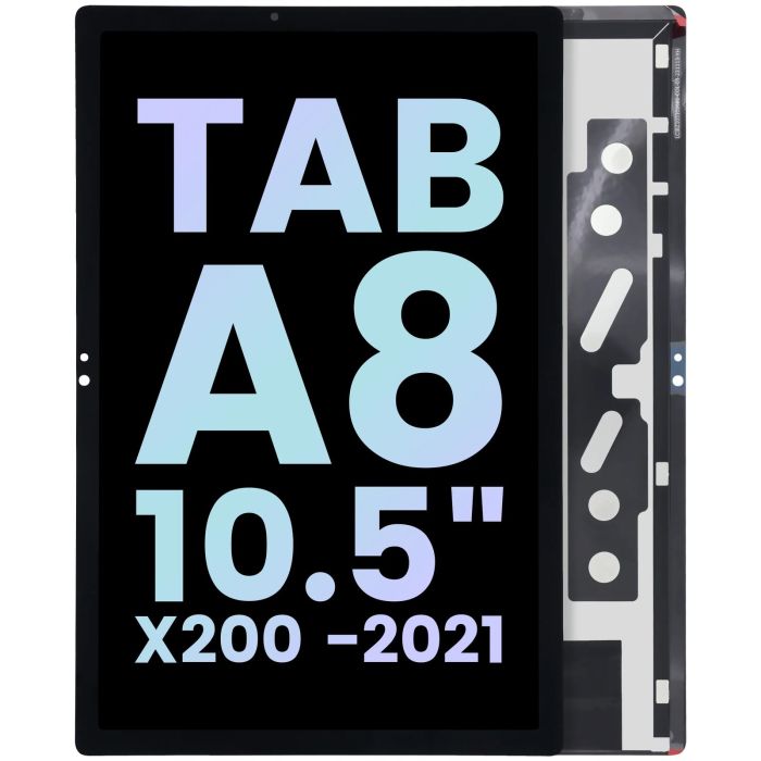 LCD Display ohne Rahmen für Galaxy Tab A8 (X200) (Service Pack) (Schwarz)