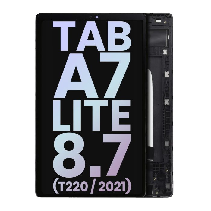 LCD Display mit Rahmen für Galaxy Tab A7 Lite 8.7" (2021) (T220) (WLAN Version)