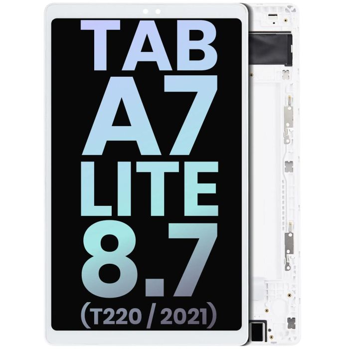 LCD Display mit Rahmen für Galaxy Tab A7 Lite 8.7" (2021) (T220)