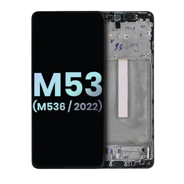 OLED Display mit Rahmen für Galaxy M53 5G (M536/ 2022) (Service Pack)