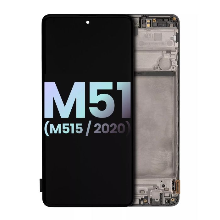 OLED Display mit Rahmen für Galaxy M51 (M515/ 2020) (Service Pack)