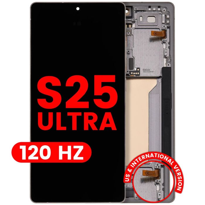 OLED Display mit Rahmen für Galaxy S25 Ultra 5G (US & International) (120Hz)