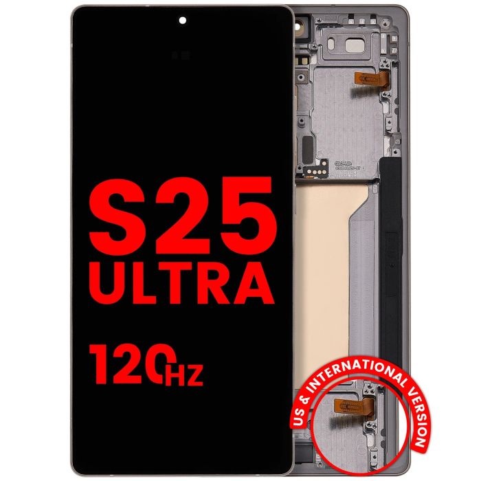 OLED Display mit Rahmen für Galaxy S25 Ultra 5G (US & International)