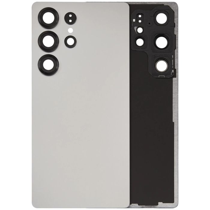 Rückglas mit Kameralinse für Galaxy S25 Ultra 5G (ohne Logo) (Titanium White)