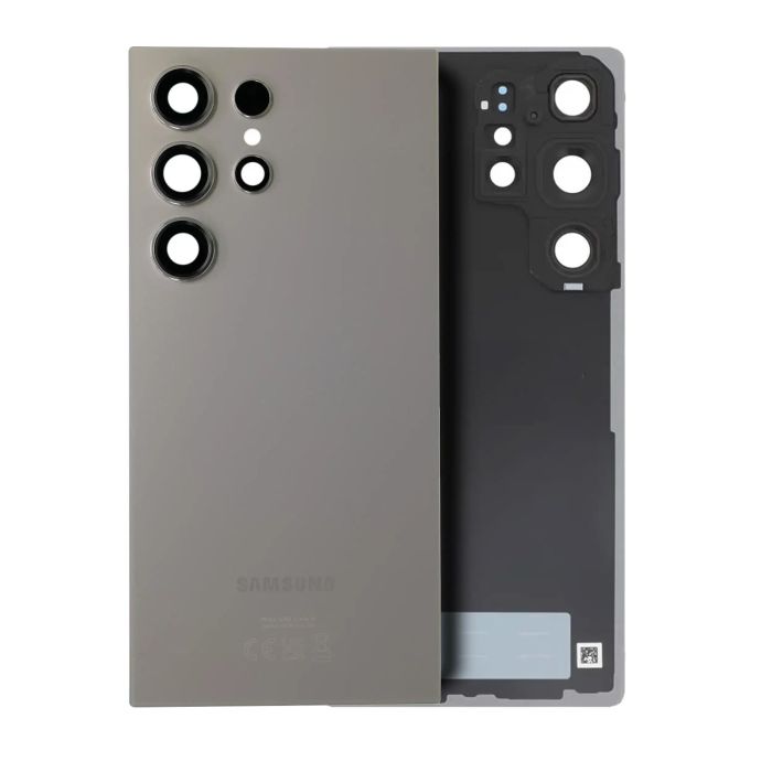 Rückglas mit Kameralinse für Galaxy S25 Ultra 5G (Service Pack) (Titanium Gray)