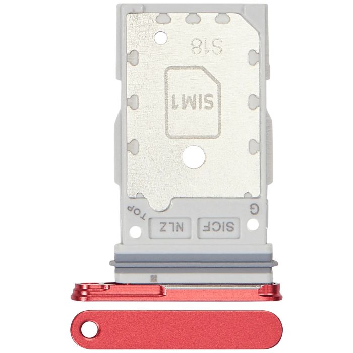 SIM-Kartenschacht Dual für Samsung Galaxy S25/ S25 Plus (Premium) (Coral Red)