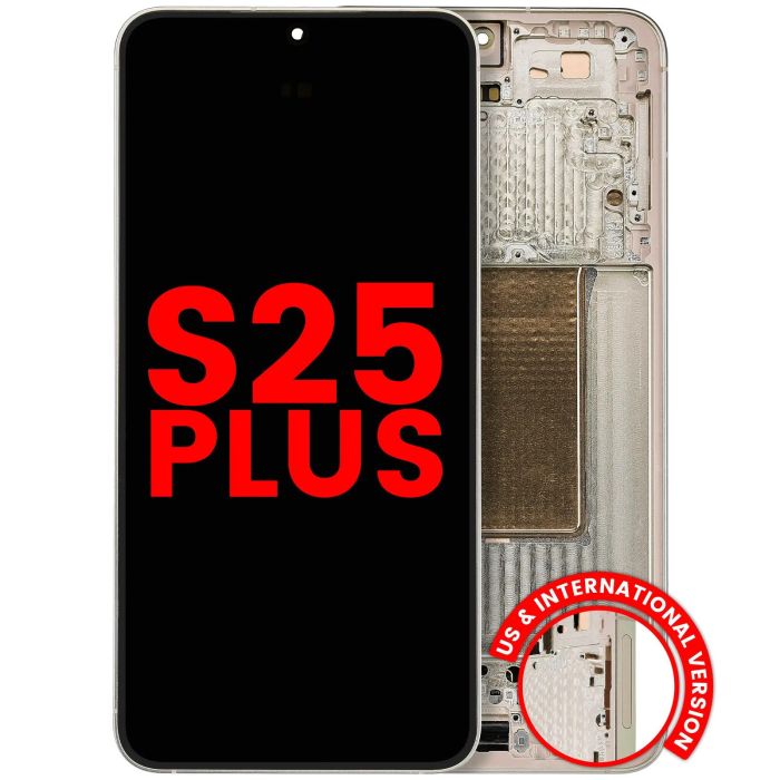 OLED Display mit Rahmen für Galaxy S25 Plus 5G (US & International Version)