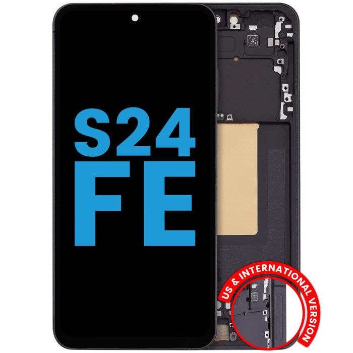 LCD Display mit Rahmen für Galaxy S24 FE 5G (US & International Version)