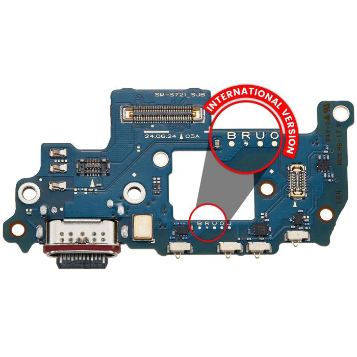 Ladebuchse Platine für Galaxy S24 FE 5G (S721R) (Premium)