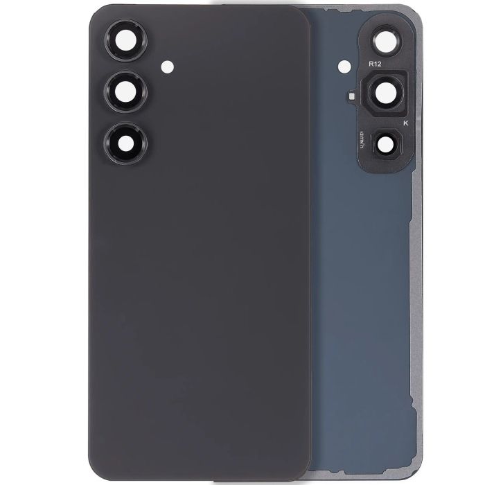 Rückglas mit Kameralinse für Galaxy S24 FE (ohne Logo) (Graphit)