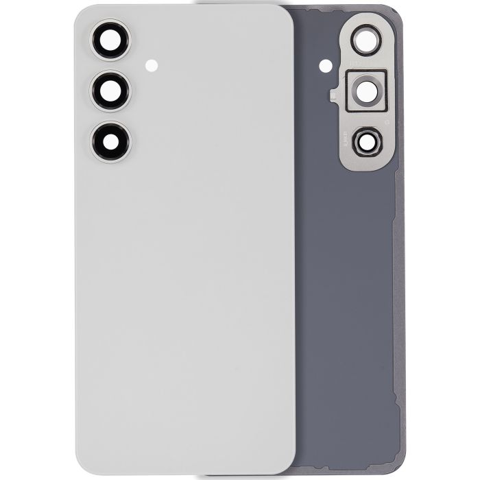 Rückglas mit Kameralinse für Galaxy S24 FE (ohne Logo) (Aftermarket Plus) (Grau)