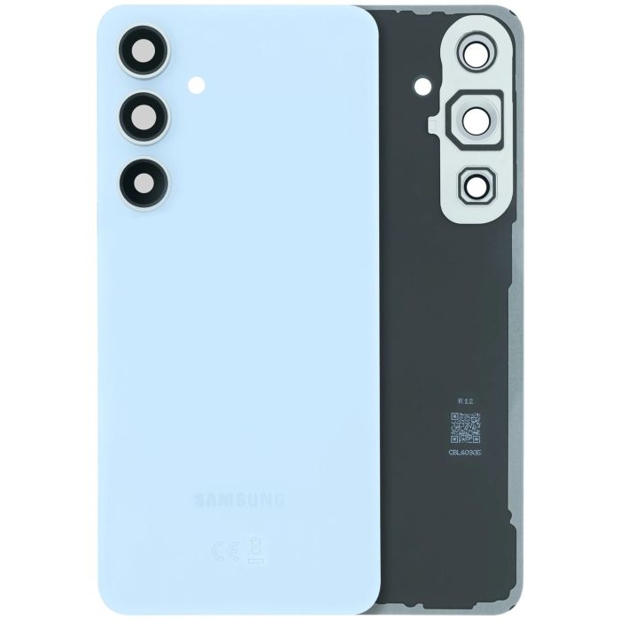 Rückglas mit Kameralinse für Samsung Galaxy S24 FE (Service Pack) (Blau)