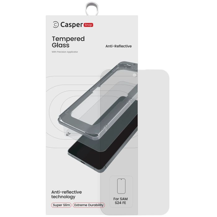 Casper Snap Displayschutzglas für Galaxy S24 FE 5G (AR Clear)