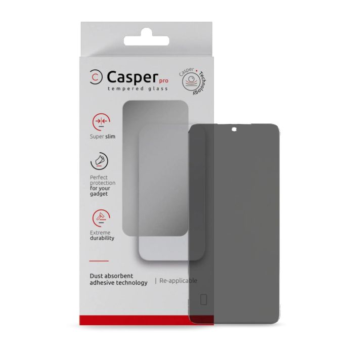Casper Pro Displayschutzglas für Galaxy S24/ S25 (Retail-Verpackung) (Privacy)