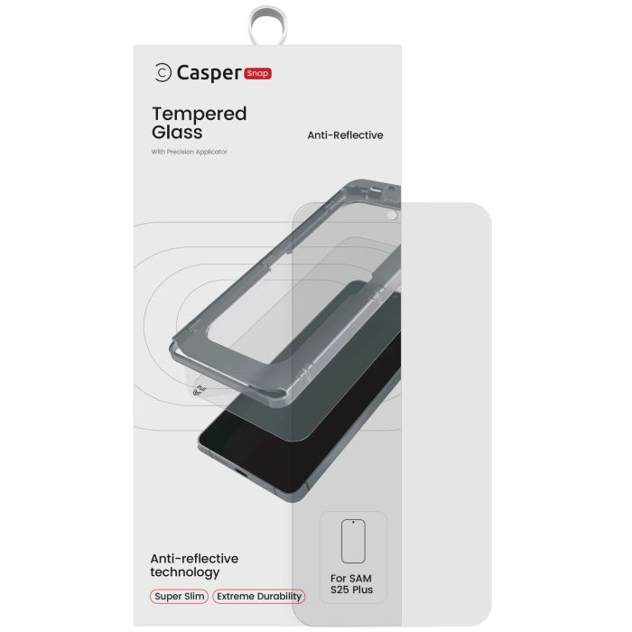 Casper Snap Displayschutzglas für Galaxy S25 Plus 5G (AR Clear)