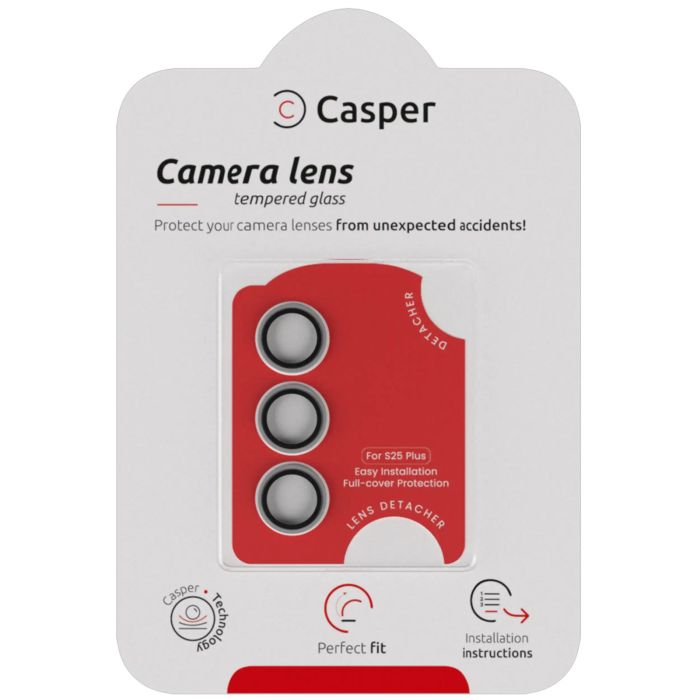 Casper Kameraschutz für Samsung Galaxy S25 Plus (Clear Rings)