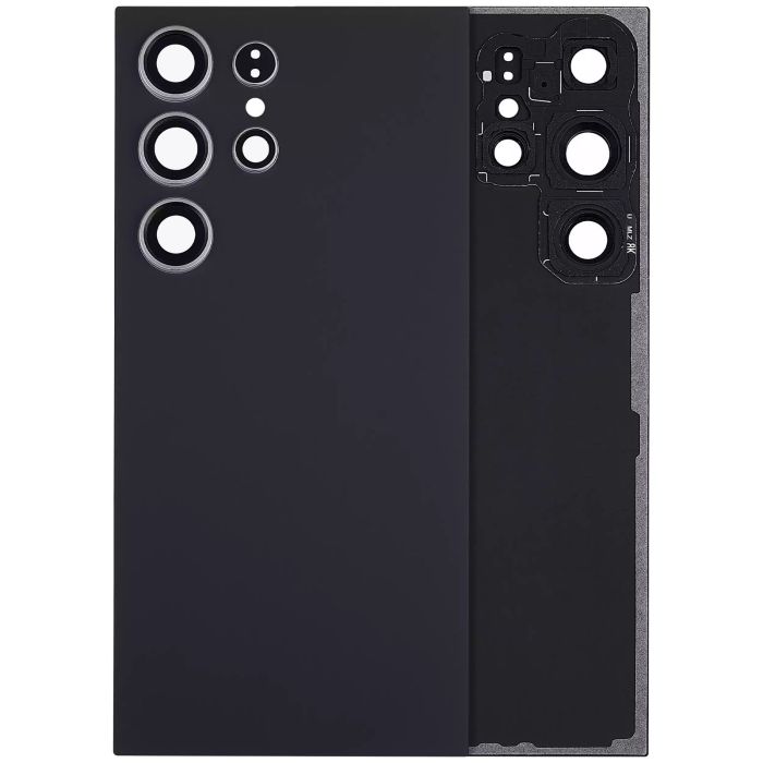 Rückglas mit Kameralinse für Galaxy S24 Ultra 5G (ohne Logo) (Titanium Black)