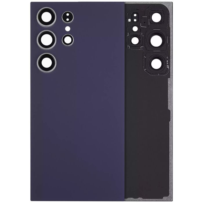 Rückglas mit Kameralinse für Galaxy S24 Ultra 5G (ohne Logo) (Titanium Violet)