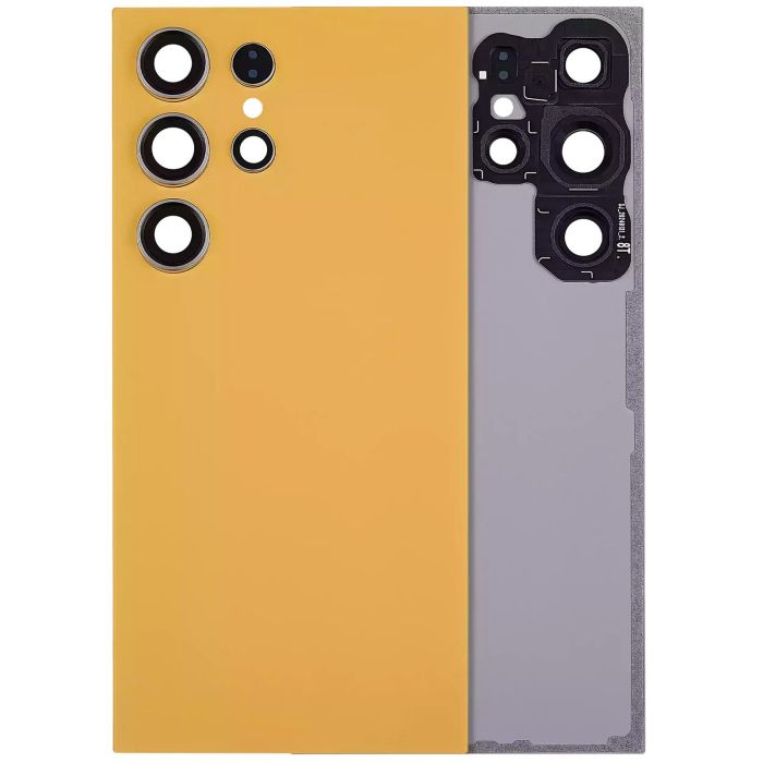 Rückglas mit Kameralinse für Galaxy S24 Ultra 5G (ohne Logo) (Titanium Orange)
