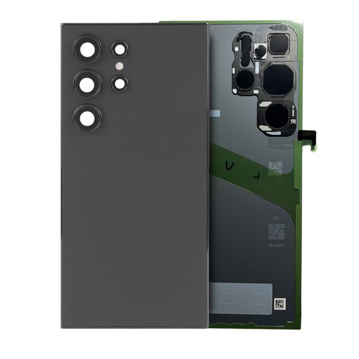 Rückglas mit Kameralinse für Galaxy S24 Ultra (Service Pack) (Titanium Gray)