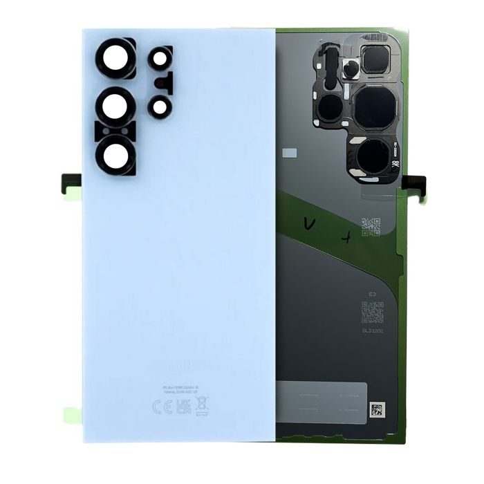 Rückglas mit Kameralinse für Galaxy S24 Ultra (Service Pack) (Sapphire Blue)