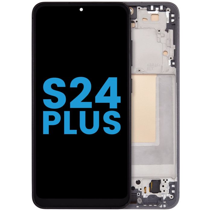 LCD Display mit Rahmen (ohne Fingerabdruck Sensor) für Galaxy S24 Plus 5G