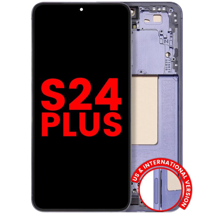 OLED Display mit Rahmen für Galaxy S24 Plus 5G (Aftermarket Plus)