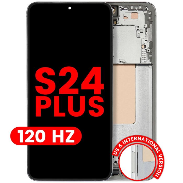 OLED Display mit Rahmen für Galaxy S24 Plus 5G (120Hz) (Jade Green)