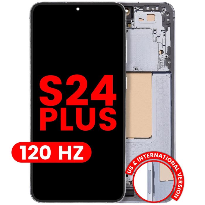 OLED Display mit Rahmen für Galaxy S24 Plus 5G (120Hz) (Sapphire Blue)
