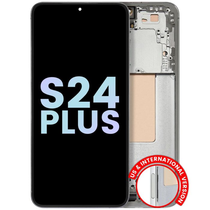 OLED Display mit Rahmen für Galaxy S24 Plus 5G (Service Pack) (Jade Green)