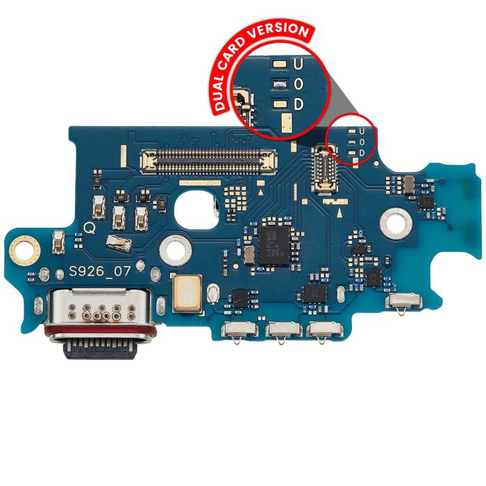 Ladebuchse Platine mit SIM-Kartenleser für Galaxy S24 Plus 5G (S9260)