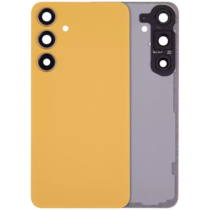 Rückglas mit Kameralinse für Galaxy S24 Plus 5G (ohne Logo) (Sandstone Orange)