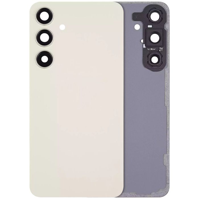 Rückglas mit Kameralinse für Galaxy S24 Plus 5G (ohne Logo) (Amber Yellow)