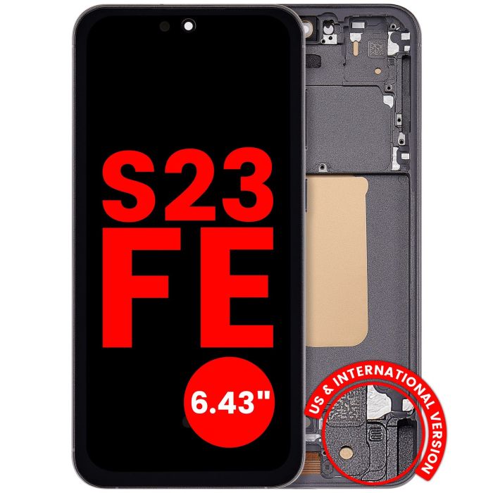 OLED Display mit Rahmen für Galaxy S23 FE 5G (US & International Version)