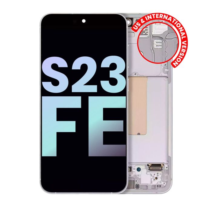 OLED Display mit Rahmen für Galaxy S23 FE 5G (Service Pack)