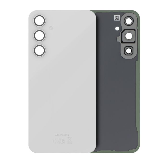 Rückglas mit Kameralinse für Samsung Galaxy S23 FE (Service Pack) (Weiß)