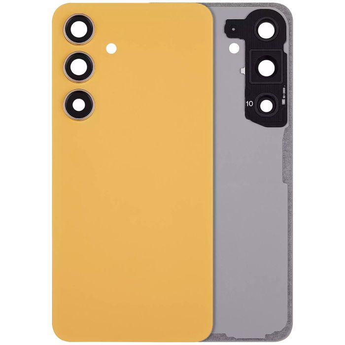 Rückglas mit Kameralinse für Galaxy S24 5G (ohne Logo) (Sandstone Orange)