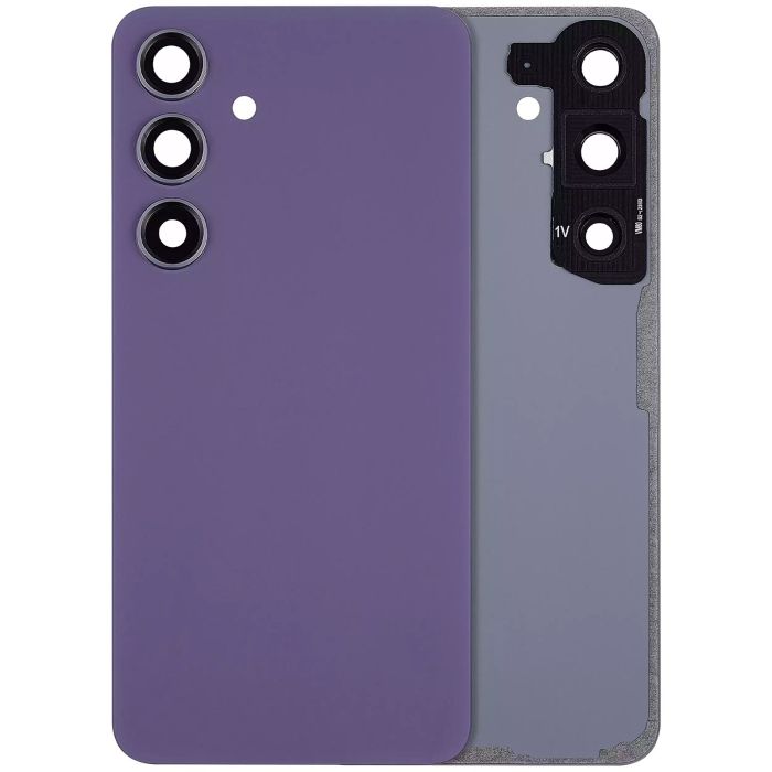Rückglas mit Kameralinse für Galaxy S24 5G (ohne Logo) (Cobalt Violet)